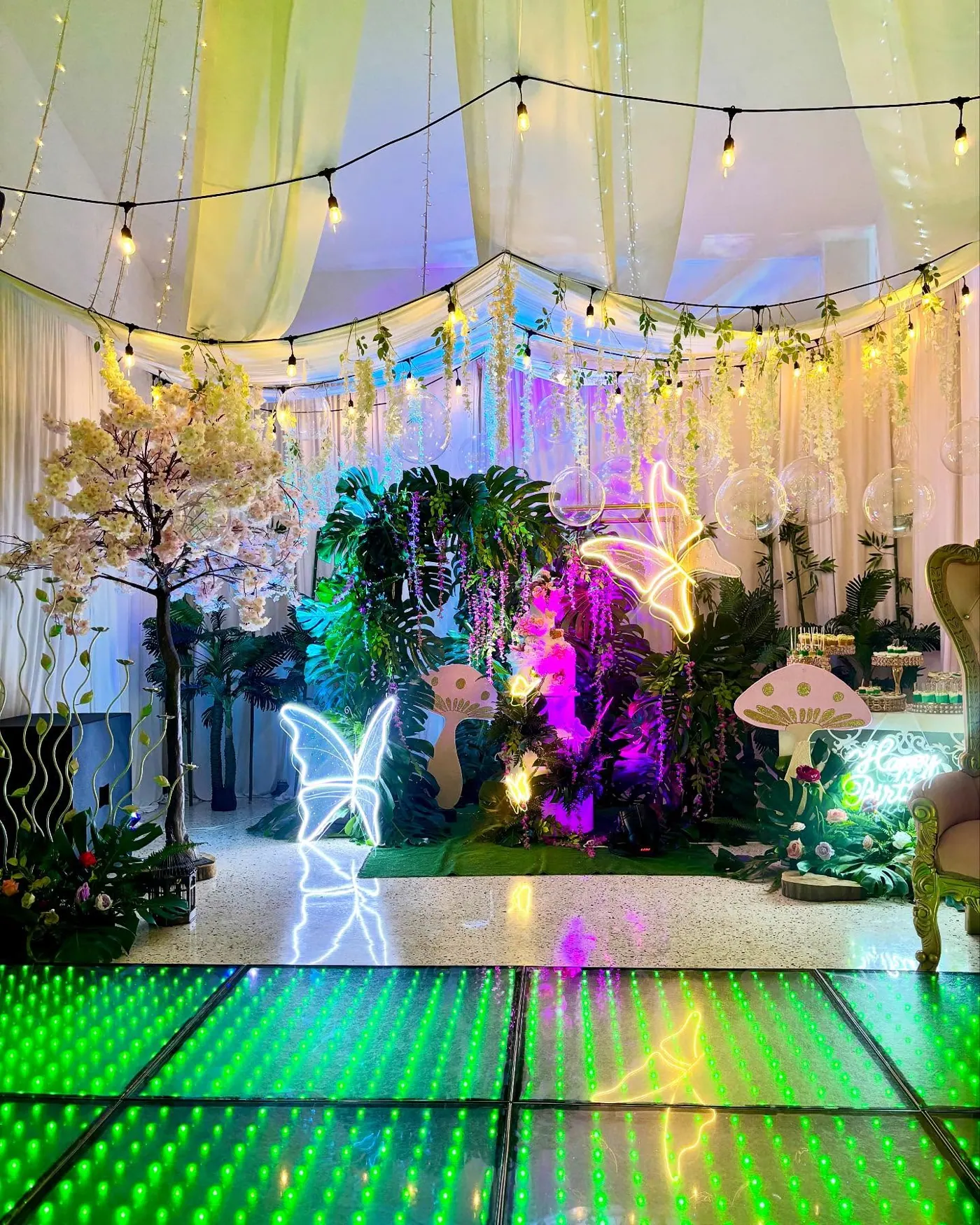 Montaje temática Bosque encantado